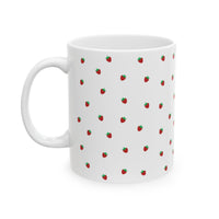 Strawberry Print Ceramic Mug
