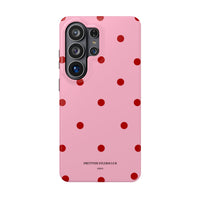 Pink With Red Polka Dots V2 (MagSafe) Phone Case