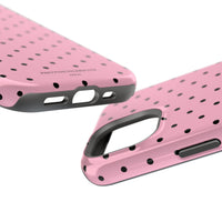 Pink With Black Polka Dots (MagSafe) Phone Case