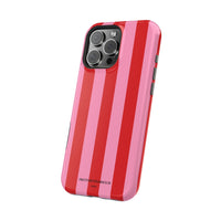 Red and pink stripes V2 (MagSafe) Phone Case