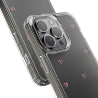 Pink Tiny Hearts Print Phone Case