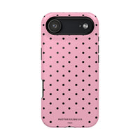 Pink With Black Polka Dots (MagSafe) Phone Case