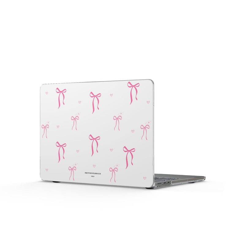 Pink Bow Pattern MacBook Case