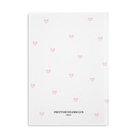 Pink Tiny Hearts Puffy Cover