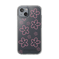 Pink Doodle Floral Design Phone Case