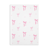 Pink Bow  Pattern Puffy Hardcover Notebook