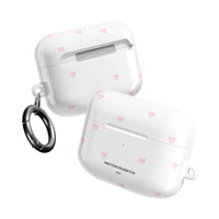Pink Tiny Hearts Pattern AirPod Pro Case