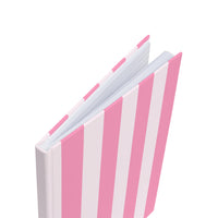 Pink Stripes Hardcover Journal