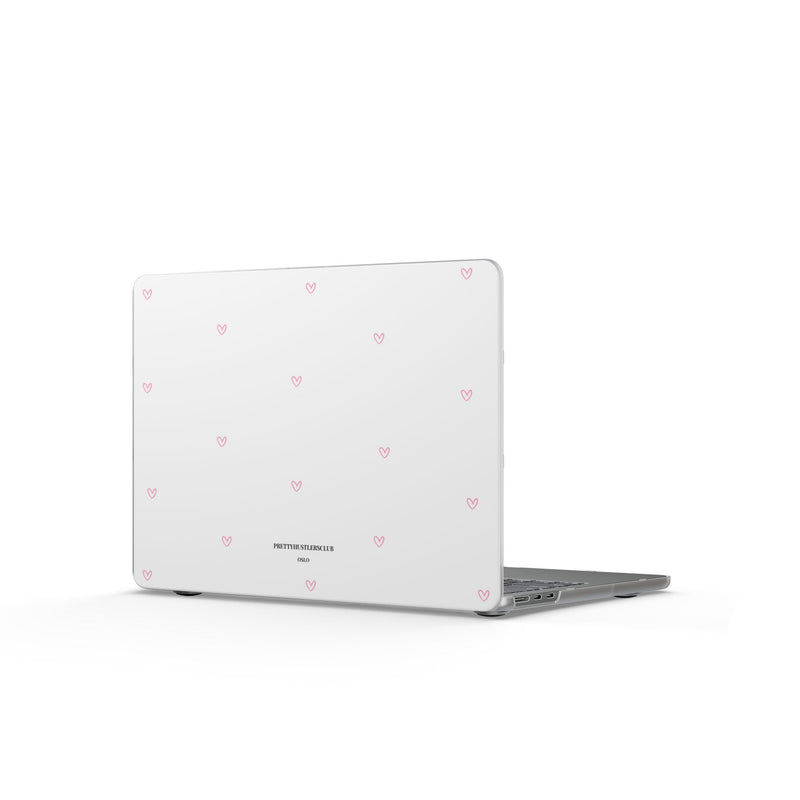 Pink Tiny Hearts Pattern MacBook Case  (Matte)