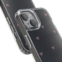 Pink Tiny Hearts Print Phone Case