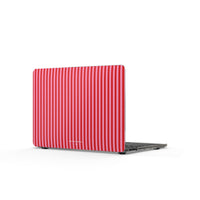 Red and Pink Stripes MacBook Case