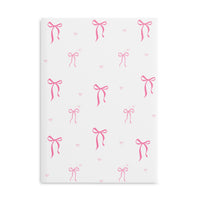 Bow Print Puffy Hardcover Notebook
