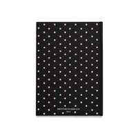 Black with Pink Polka Dots Hardcover Journal