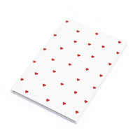 Red Heart Pattern Journal (A5)