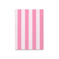 Pink Stripes Hardcover Journal