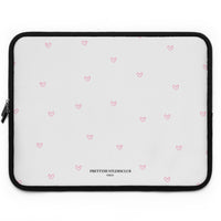 Pink Tiny Hearts Pattern Laptop Sleeve