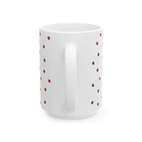 Strawberry Print Ceramic Mug