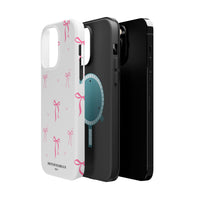 Pink Bow Pattern (MagSafe) Phone Case