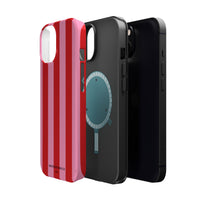 Red and pink stripes V2 (MagSafe) Phone Case