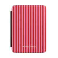 Red and Pink Stripes Kindle Case