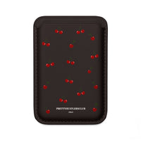 Cherry Pattern (MagSafe) Vegan Card Holder