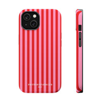Red and Pink Stripes (MagSafe) Phone Case