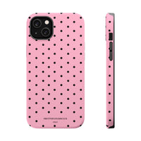 Pink With Black Polka Dots (MagSafe) Phone Case