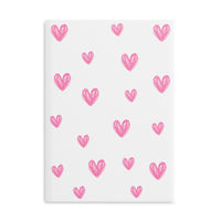 Doodle Hearts Puffy Hardcover Notebook
