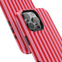 Red and Pink Stripes (MagSafe) Phone Case