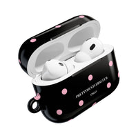 Black with Pink Polka Dots V2 AirPod Pro Case