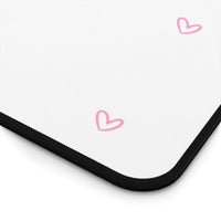 Pink Tiny Hearts Pattern Desk Mat