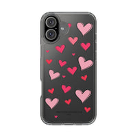 Storybook Hearts Illustration Phone Case