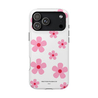 Pink Retro Daisy (MagSafe) Phone Case