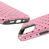 Pink With Red Polka Dots (MagSafe) Phone Case