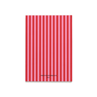 Red and Pink Stripes Hardcover Journal