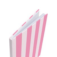 Pink Stripes Hardcover Journal
