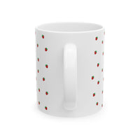 Strawberry Print Ceramic Mug