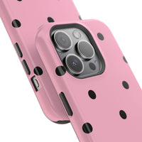 Pink With Black Polka Dots V2 (MagSafe) Phone Case