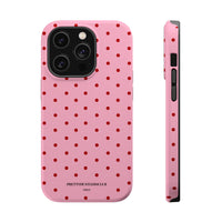 Pink With Red Polka Dots (MagSafe) Phone Case