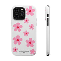 Pink Retro Daisy (MagSafe) Phone Case