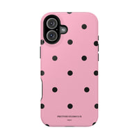 Pink With Black Polka Dots V2 (MagSafe) Phone Case