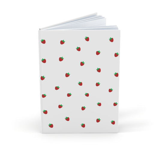 Hardcover Strawberry Print Journal (A5)