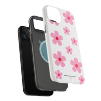 Pink Retro Daisy (MagSafe) Phone Case