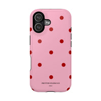 Pink With Red Polka Dots V2 (MagSafe) Phone Case