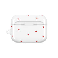 Red Heart Pattern AirPod Pro Case