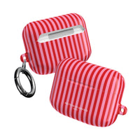 Red and Pink Stripes AirPod Pro Case