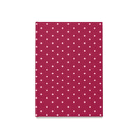 Burgundy with Pink Polka Dots A5 Hardcover Journal
