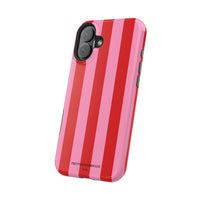 Red and pink stripes V2 (MagSafe) Phone Case