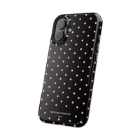 Black with Pink Polka Dots (MagSafe) Phone Case