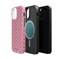 Pink With Red Polka Dots (MagSafe) Phone Case